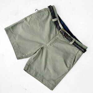 Columbia Outdoor Shorts Mens 36 Olive Green Hiking Cargo Lightweight 8”